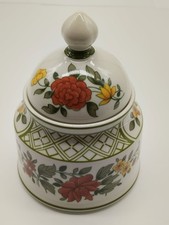 Pot Sucrier en Porcelaine Villeroy et Boch Décor Floral Collection Vaisselle