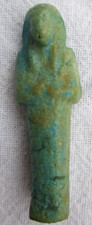 Oushebti Egypte faïence émaillee statuette funéraire égyptienne basse époque