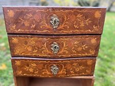 3 ANCIENS GRANDS TIROIRS BOIS MARQUETERIE MOBILIER SECRETAIRE STYLE LOUIS XV