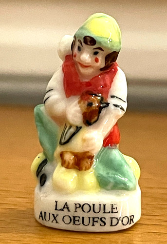 Fève poule aux oeufs or - la, d'or