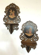 Paire d'étagères murale