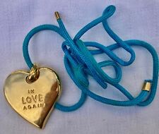 Bijou de créateur collier pendentif  signé Yves Saint Laurent cœur in love again