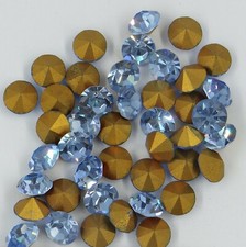 1100 SS36 LSA : 25 strass Swarovski fond conique SS36 (7,6mm) LIGHT SAPPHIRE