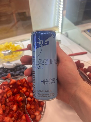 Red bull glacier - red,