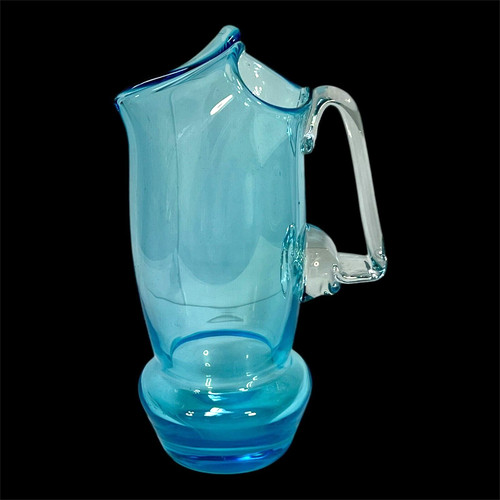 Pichet verre bleu verrerie - en,
