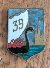 Insigne Militaire 39° Régiment d'Infanterie Drago Paris G 1947   +48