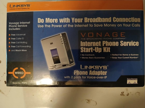 Linksys phone adapter vonage - linksys,