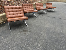 4x Knoll Barcelona Chairs by