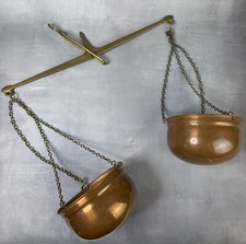 Balance vintage à fléau en laiton et cuivre idéal déco cuisine