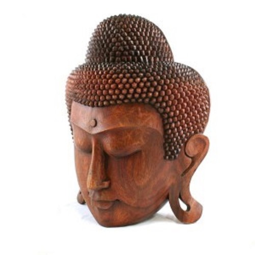 Masque bouddha bois - bouddha,