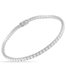 14K White Gold 5.10ct Lab-Grown Diamond Tennis Bracelet