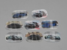 8 autocollants 3D Porsche -