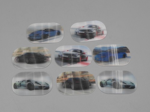 Autocollants porsche - 3d,