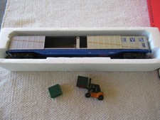 JOUEF HO 673000 wagon couvert "EVS" à parois coulissantes SNCF + chariot élevate