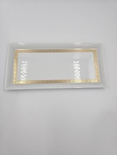 Haviland PLAT RECTANGULAIRE DE SERVICE  modèle Couronne Impériale 12x24cm