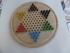 Dames Chinoises en Bois - Jeu de Société - 2 à 6 Joueurs