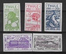 THULE :    N° 1 à 5**  MNH       c: 40,00  euros                 542