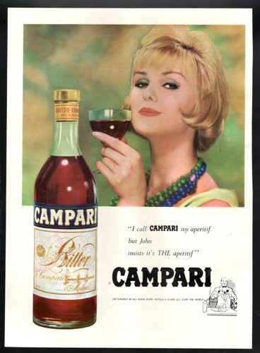Campari bitter publicité 1960 - campari,