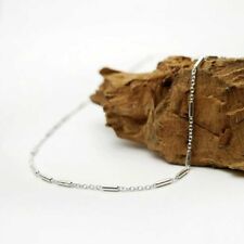 Nouveau : Chaîne Argent mailles "Tube" - Diff. Long. - Envoi de France immédiat