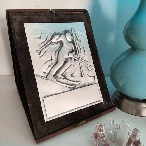 Plaque trophees vintage ski - plaque,