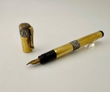 Stylo plume ancien Waterman's Ideal 42 Safety Gold Overlay 14K Gold Plub 1920