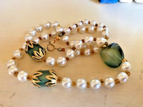Collier ancien perles