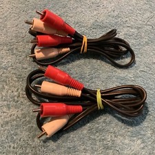LOT 2 CABLES DE MODULATION RCA MALE 2x1 METRE , ETAT NEUF