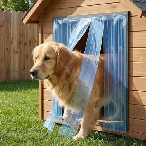 Rideau porte bande pvc 18cm - de,