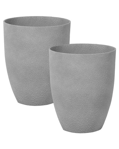 Lot cache pots - lot, gris