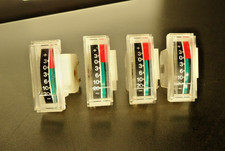 Lot de 4 VU METRE DB galvanomètre vertical panneau audio TBE