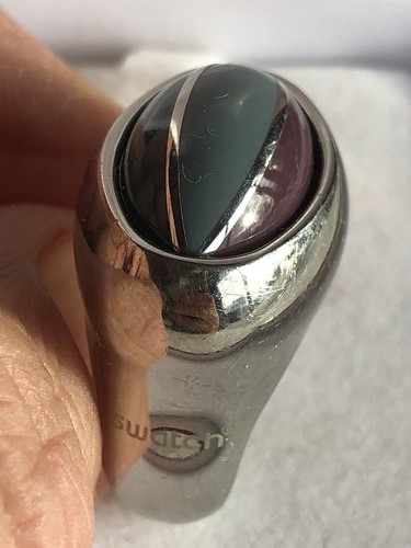 Bague métal chromé et - en,
