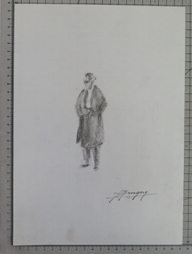 Dessin signé beccaria - signé,