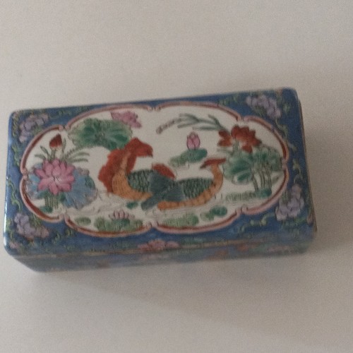 Boîte chinoise decor canard - boîte,