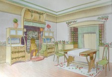 ESTAMPE 1900 Salle à manger