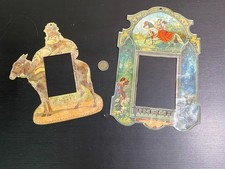 2 grands découpis - style cadre photo  - France 1880