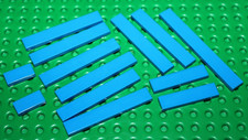 Lego Lot de 13 Tiles lisses Bleues ref 4162 - 6636 - 2431 - 3069