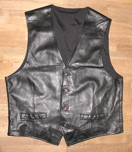 Homme gilet cuir - gilet,