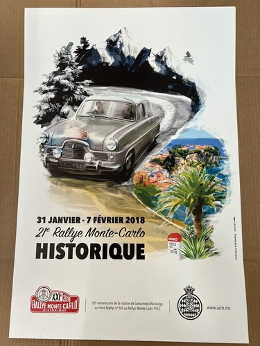 Affiche ancienne 21e - ancienne, rallye