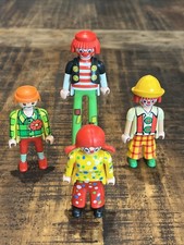 Lot of 4 Playmobil Clowns /