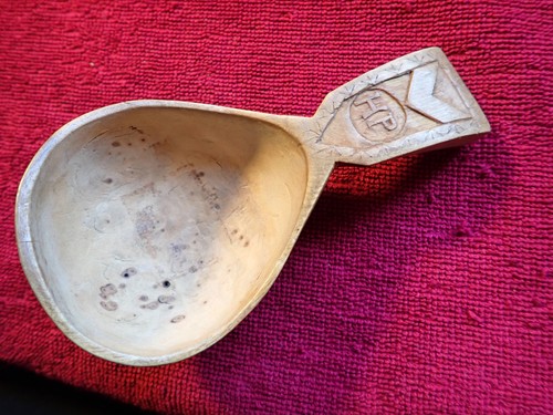 Vintage decorated handle burl - vintage,