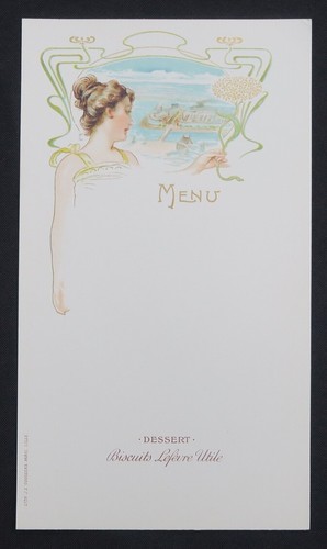 Rare menu biscuits lefevre - rare,