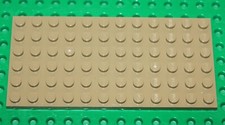 Lego Dark Tan Plate 6x12 ref