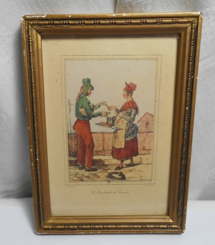 Ancienne gravure polychrome - ancienne, la