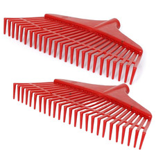 2 Pièces Râteau de Foin 29 Dents Jardin Eventail-Balai Balai Plastique 42 CM