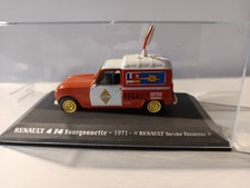 1/43 RENAULT 4 F4 fourgonnette 1971 " service vacances" UH sous plexi