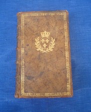 V72 Livre Boite Secret XVIIIe aux armes 1759 Sermons Pere Bourdaloue Jesuite