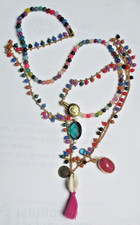 grand collier sautoir couleur