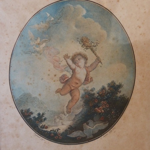 Gravure xviii ème - xviii, folie
