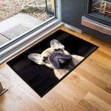 Tapis D'Intérieur Pour Chiot Bouledogue Français À Visage Mignon 60 X 40 Cm