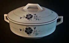 Soupière en faïence Moulin des loups Orchies modèle Prisca années 50